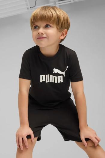 Detské bavlnené tričko Puma ESS No. 1 Logo Tee čierna farba, s potlačou, 684930