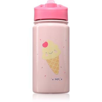 Saro Baby Thermos Bottle with Straw termoska s rúrkou Pink 350 ml