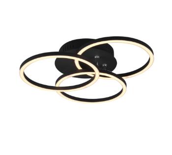 LED stropné osvetlenie Reality Circle čierna R62823132