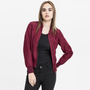 Urban Classics Ladies Light Bomber Jacket burgundy - XS