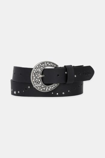 Opasok Pepe Jeans PIXIE BELT dámsky, čierna farba, PL020867