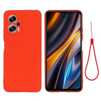 RUBBER Ochranný kryt pre Xiaomi Poco X4 GT červený