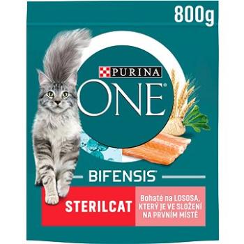 Purina ONE Bifensis Sterilcat s lososom a pšenicou 800 g (7613032756659) + ZDARMA Maškrty pre mačky Dentalife