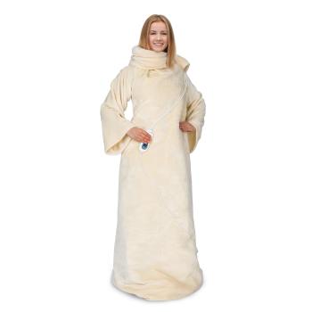 Klarstein Slanket, termodeka s rukávmi, 120 W, 155 x 180 cm, coral fleece