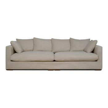 Bézs kordbársony kanapé 266 cm Comfy – Scandic