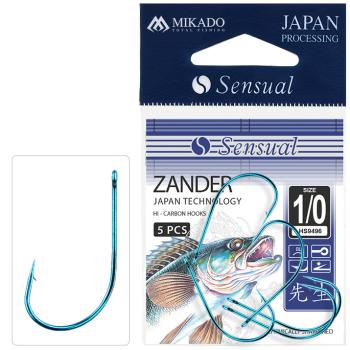 Mikado háčiky sensual zander modrý 5 ks - 4/0