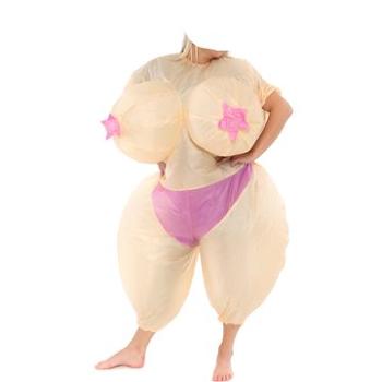 Nafukovací kostým pre dospelých sexy lady (HRAbz25277)