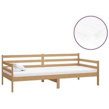 Shumee váľanda s matracom 90×200 cm medovohnedá masívne borové drevo, 3083582