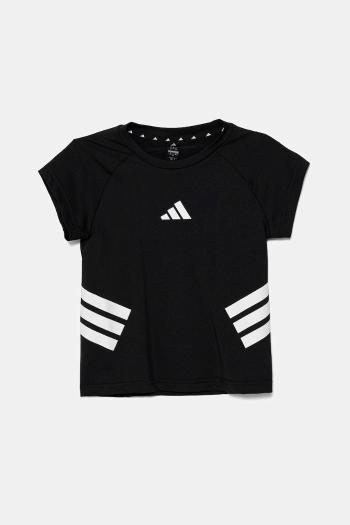 Detské tričko adidas čierna farba, s potlačou, JJ0995