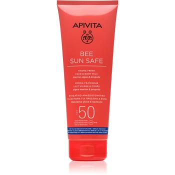 Apivita Bee Sun Safe Hydra Fresh Milk SPF50 opaľovacie mlieko na tvár a telo SPF 50 200 ml