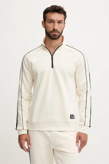 Mikina EA7 Emporio Armani béžová farba, s nášivkou, AF10377-7M000971
