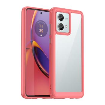 CRYSTAL Ochranný kryt pre Motorola Moto G84 5G červený