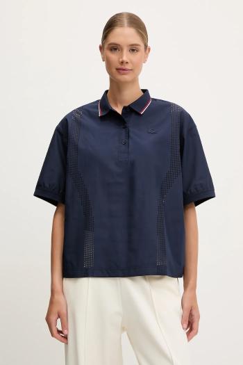 Polo tričko Lacoste dámske, tmavomodrá farba, CF0060