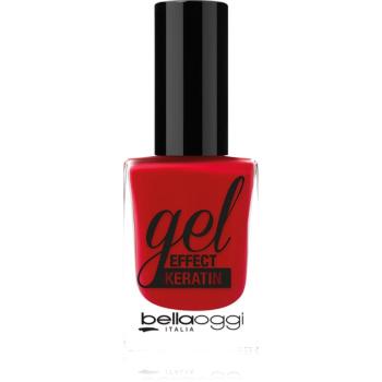 bellaoggi Gel Effect Keratin Nail Polish lak na nechty odtieň Cherry Passion 10 ml