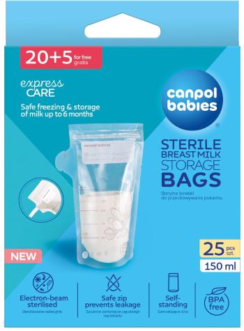 CANPOL BABIES Vrecká na skladovanie mlieka 150 ml 20 ks