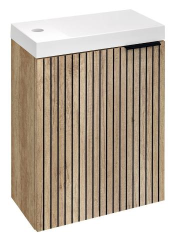 SAPHO LATUS X umyvadlová skříňka 39,4x50x22cm, dub alabama strip LT110-2322