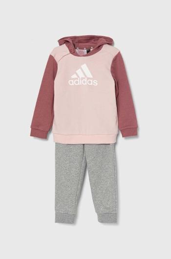 Detská tepláková súprava adidas I CB FTOG ružová farba, IZ4960