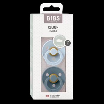 BIBS Colour symetrické cumlíky z prírodného kaučuku veľkosť 1, detská Blue / Petrol 2 ks