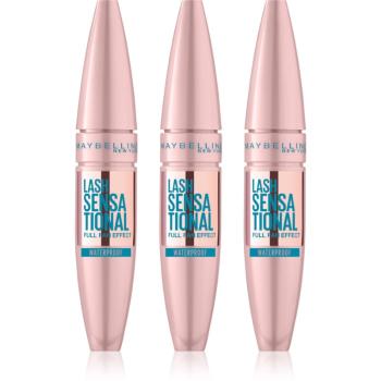 MAYBELLINE NEW YORK Lash Sensational vodeodolná riasenka 3x9.4 ml