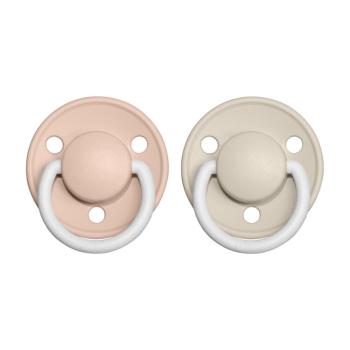 BIBS De Lux cumlíky z prírodného kaučuku 2 ks, veľkosť 2, Blush nočný/Vanilla nočný,BIBS De Lux cumlíky z prírodného kaučuku 2 ks, veľkosť 2, Blush no