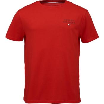 Tommy Hilfiger TH ORIGINAL-CN SS TEE LOGO Férfi póló, piros, méret S