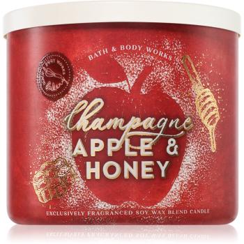 Bath & Body Works Champagne Apple & Honey vonná sviečka 411 g