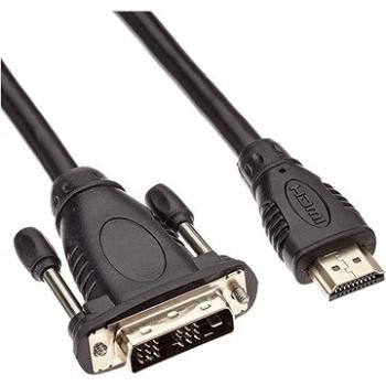 PremiumCord DVI - HDMI prepojovací, tienený, 2 m (kphdmd2)