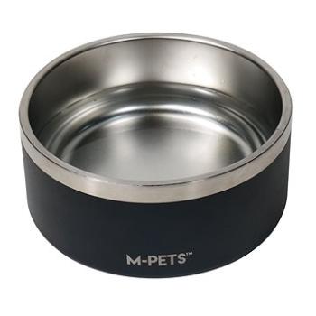 M-Pets Eskimo miska s dvojitou nerez stenou a protišmyková čierna 2 l (6953182743477)