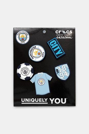 Detské odznaky na topánky Crocs Manchester City 5-pak biela farba, 10012074
