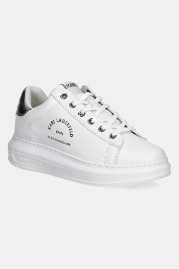 Kožené tenisky Karl Lagerfeld KAPRI biela farba, KL62538K