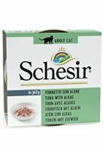 Schesir Cat Cons. Adult tuniak/riasy 85G + Množstevná zľava