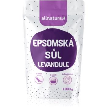 Allnature Epsomská soľ Levandu'la soľ do kúpeľa 1000 g