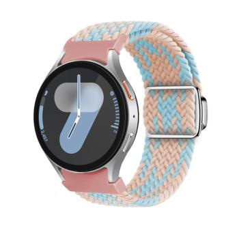 BRAIDED Nylonový remienok pre Samsung Galaxy Watch 7 (40 / 44 mm) BLUE DIAMOND POWDER