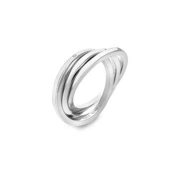 Hot Diamonds Trojitý strieborný prsteň s pravým diamantom Trio DR296 52 mm