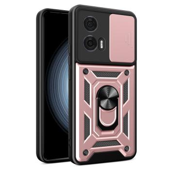 RING CAMERA Kryt s držiakom pre Motorola Edge 50 Fusion ružový