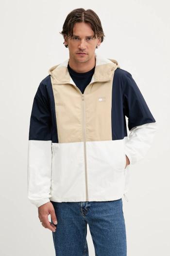 Bunda Tommy Jeans béžová farba, prechodná, DM0DM21393