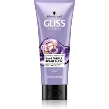 Schwarzkopf Gliss Blonde Hair Perfector regeneračná maska na vlasy pre zosvetlené alebo melírované vlasy 200 ml