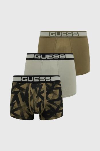 Boxerky Guess JOE 3-pak pánske, zelená farba, U4BG05.K6YW1