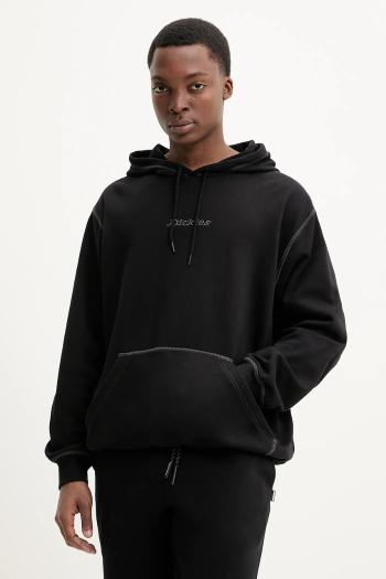Mikina Dickies pánska, čierna farba, s kapucňou, jednofarebná, DK0A4Z6YBLK1