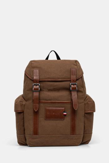 Ruksak Tommy Hilfiger pánsky, hnedá farba, veľký, jednofarebný, AM0AM13075