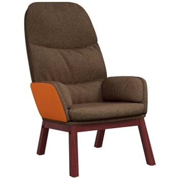 Relaxačné kreslo hnedé textil, 341063