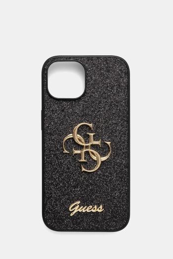 Puzdro na mobil Guess iPhone 15 / 14 / 13 6.1" čierna farba, GUHCP15SHG4SGK
