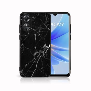 MY ART Ochranný kryt pre Oppo A17 BLACK MARBLE (142)