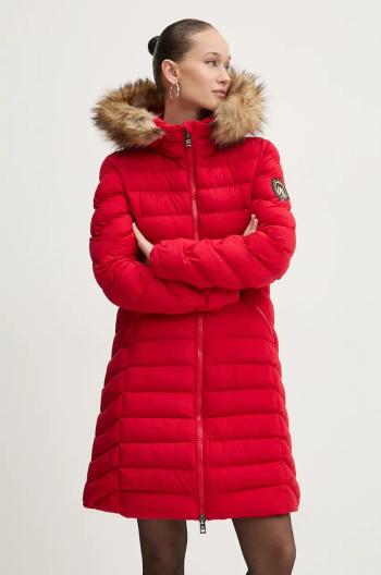 Bunda Superdry dámska, červená farba, zimná, W5011789A-32I