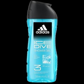 ADIDAS Ice Dive 3in1 sprchový gél na telo, vlasy a pleť pre mužov 250 ml