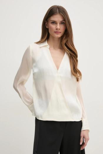 Blúzka Pedro del Hierro dámska, béžová farba, jednofarebná, 6638239