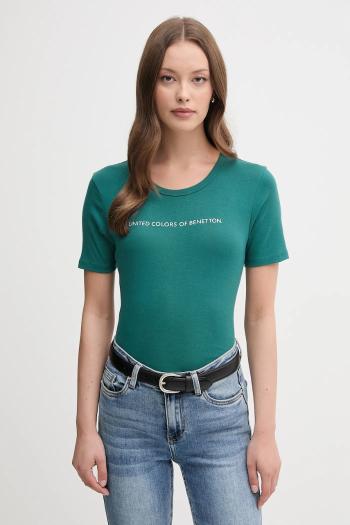 Bavlnené tričko United Colors of Benetton dámske, červená farba, 3GA2E16A2