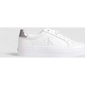 Calvin Klein Jeans  BOLD VULC FLATF LACE YW0YW01688  Módne tenisky Strieborná