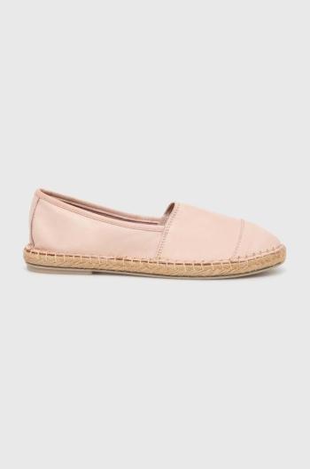 Kožené espadrilky Answear.LAB béžová farba
