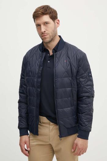 Bunda Tommy Hilfiger pánske, tmavomodrá farba, prechodná, MW0MW36325